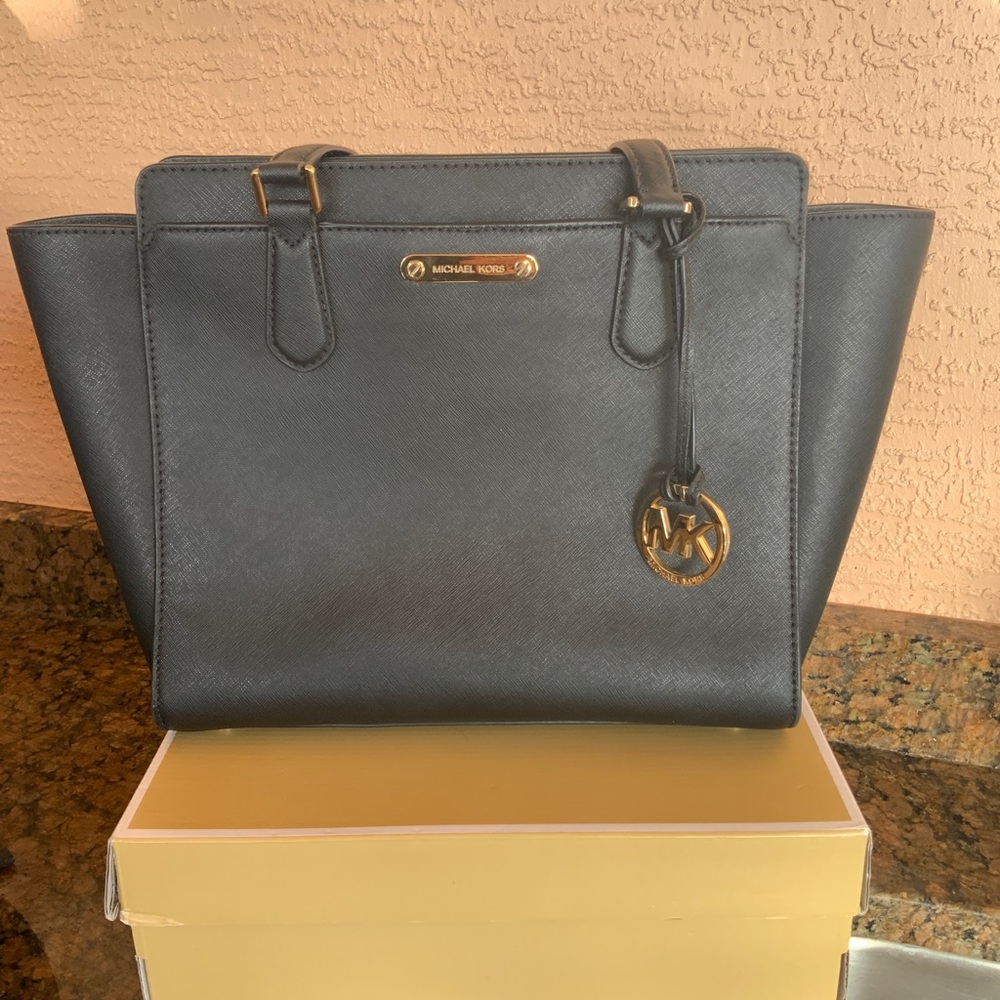 Black Saffiano Leather Michael Kors Handbag